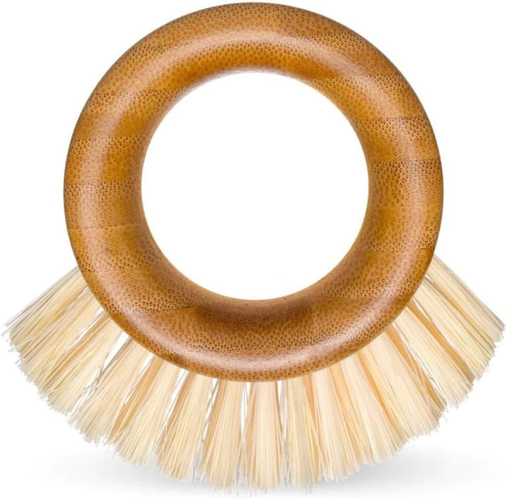 Full Circle The Ring - Bamboo Vegetable and Fruit Cleaning Brush - A Versatile Food Scrubber for Potatoes, Mushrooms, and Veggies