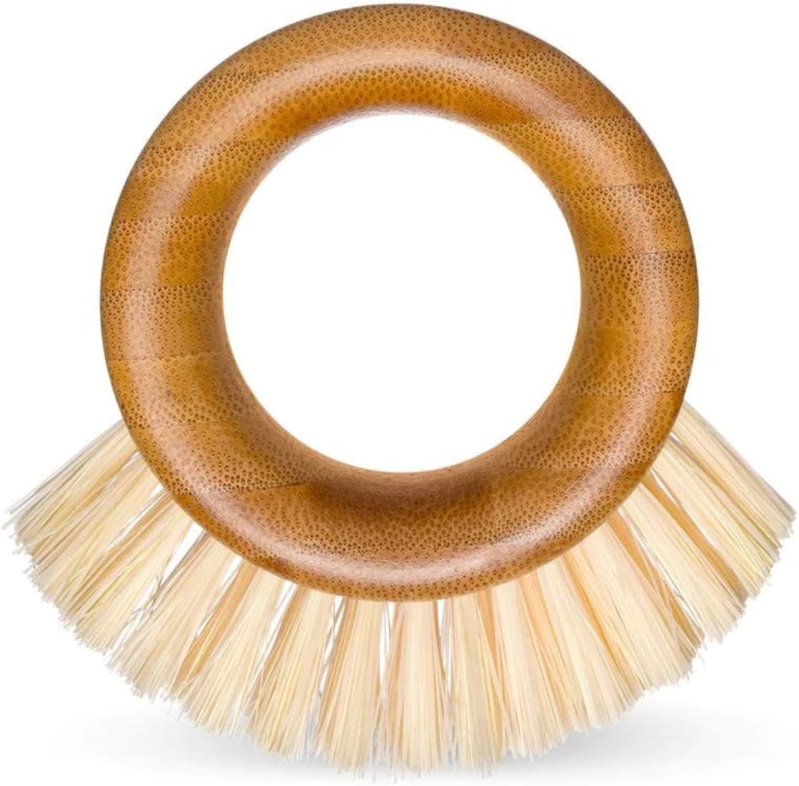 Full Circle The Ring - Bamboo Vegetable and Fruit Cleaning Brush - A Versatile Food Scrubber for Potatoes, Mushrooms, and Veggies
