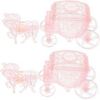 2Pcs Carriage Candy Box Elegant Packaging for Weddings Parties Special Events Decorative Candy Storage Holder for Favors and Treats
