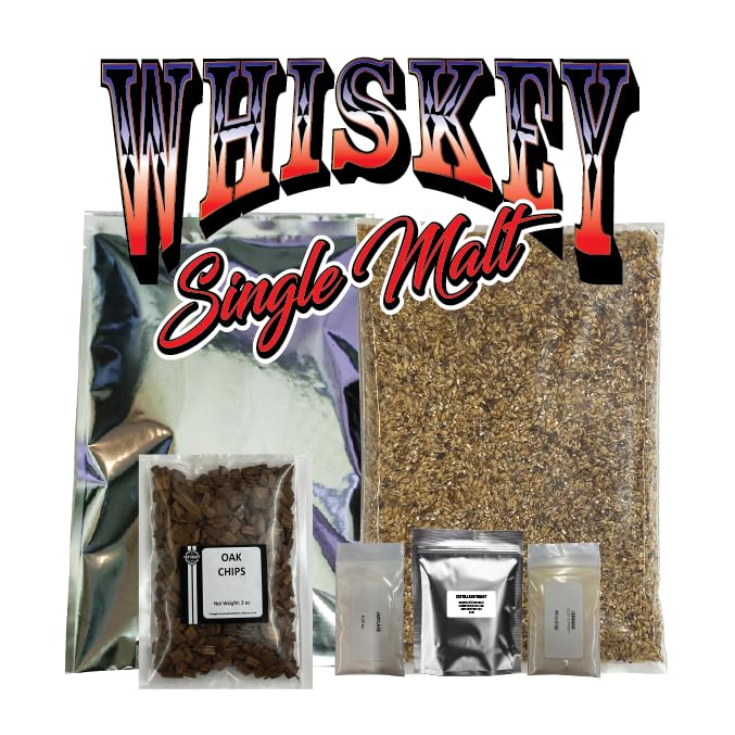 Tapcraft - American Single Malt Whiskey Mash and Fermentation Recipe Kits - DIY Whiskey Recipe Kits From Home - Great Gift For Whiskey Lovers - Great Gift for Him - Gifts for Dad (American)