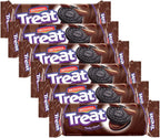 Britannia Treat Choco Sandwich Biscuits 3.52oz (100g) - Breakfast & Tea Time Snacks - Delicious Grocery Cookies (Pack of 6)