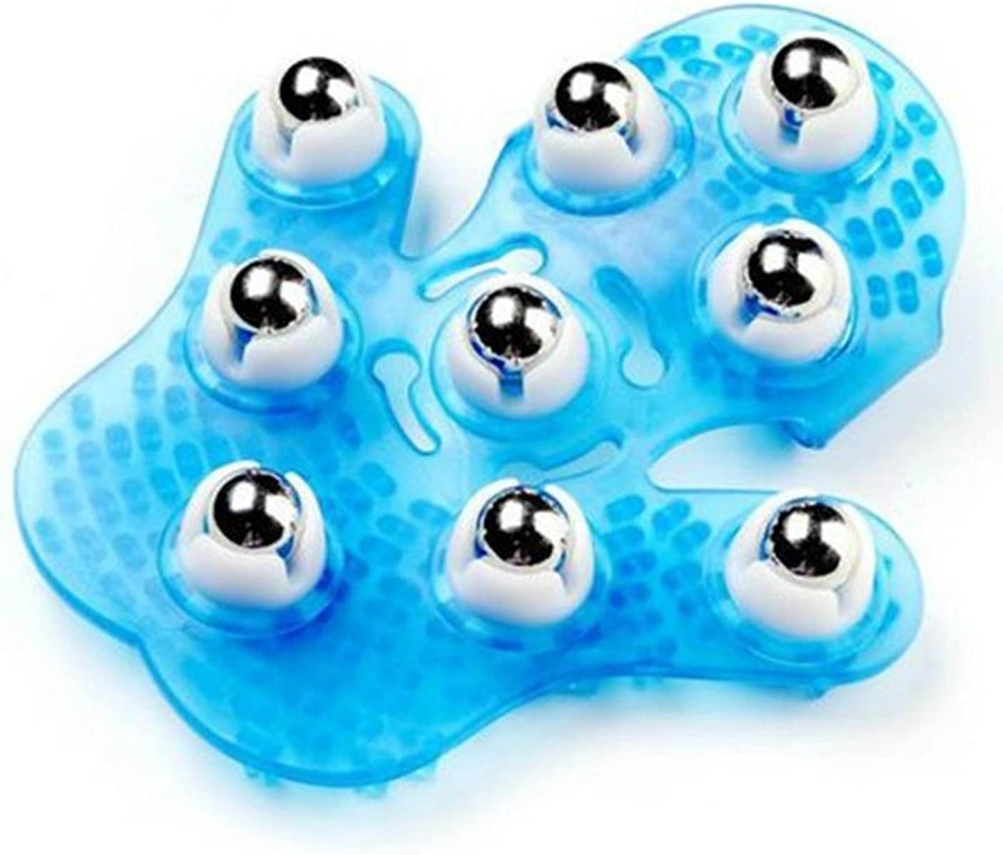 Hand Massager Gloves with 9 360-Degree Kneading Rollers - Palm Massager, Hand Roller & Thumb Saver Tool for Hand Massage, Muscle Pain Relief - Manual Deep Tissue Relaxation, Blue