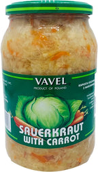 VAVEL SAUERKRAUT WITH CARROT 31.04OZ (880G) (1PACK)