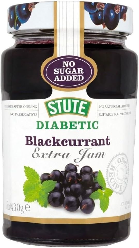 Stute Diabetic No Added Sugar Blackcurrant Jam 430g