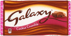 Galaxy Cookie Crumble Chocolate Block - 114g - Pack of 4 (114g x 4)