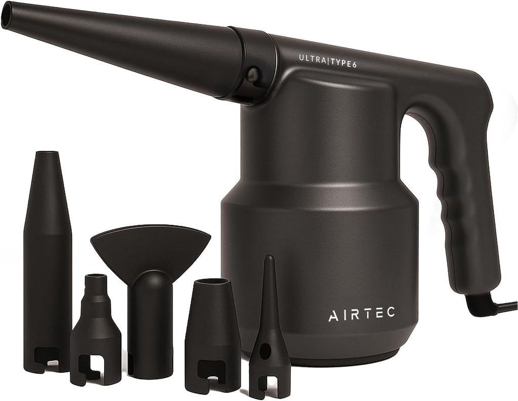 IT Dusters AirTec Ultra Electric Air Duster Blower for PC, Laptop, Console, Electronics and Home Cleaning, Environmental Alternative to Spray air can Duster Keyboard Cleaner (Type 6)