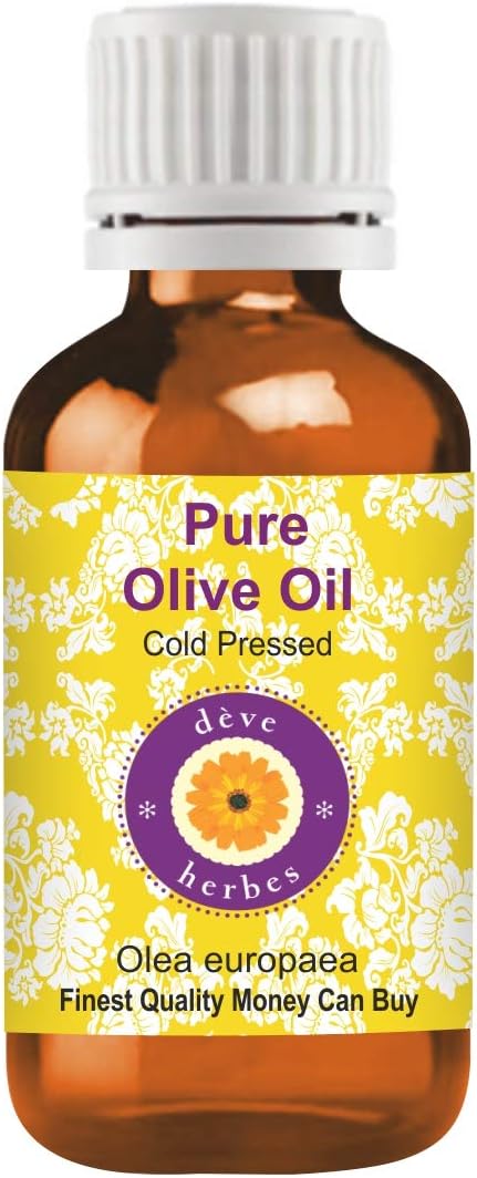 dève herbes Pure Olive Oil (Olea europaea) Natural Therapeutic Grade Cold Pressed 50ml (1.69 oz)