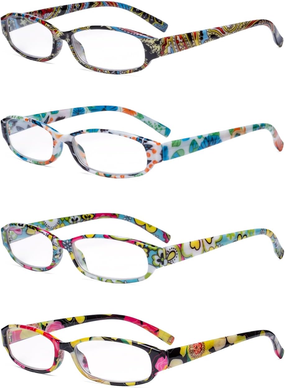 Eyekepper Small Reading Glasses Women - Floral Pattern Readers for Women Reading +1.75