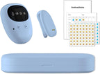 Wireless Bedwetting Alarm for Boys and Girls, USB Rechargeable, 3 Working Modes, Pee Alarm for Children,Blue