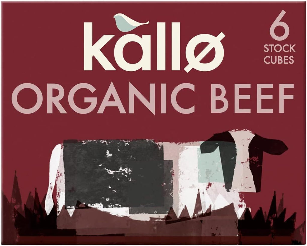 Kallo Organic Beef Stock Cubes (6x11g) - Pack of 2