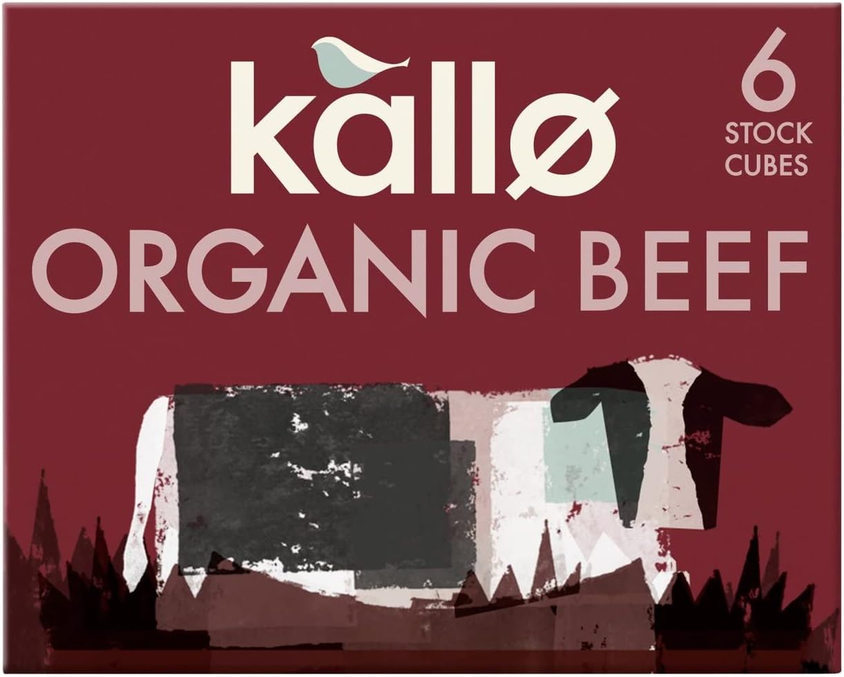 Kallo Organic Beef Stock Cubes (6x11g) - Pack of 2