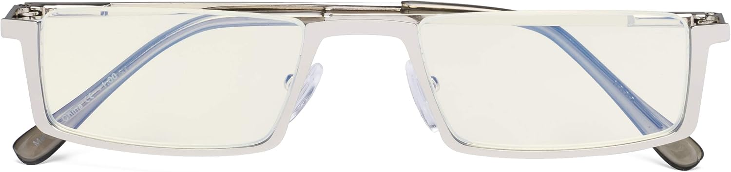 CessBlu Blue Light Filter Glasses Men Women Reading Computer Half-rim Reader Eyeglasses