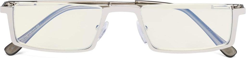 CessBlu Blue Light Filter Glasses Men Women Reading Computer Half-rim Reader Eyeglasses