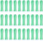 Ear Wax Removal Replacement Tips for Ear Camera 30Pcs Ear Spoon Tips for Wet/Dry Ear Ear Cleaner Tips Wax Cleaning Ear Spoons Tips Silicone Soft Cleaning Reuse Cap for Ear Wax Removal (Green)