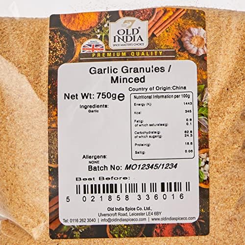 Old India Garlic Granules / Minced 750 g