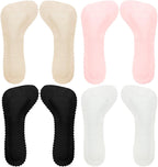 4Pairs High Heel Inserts for Women,Invisible Adhesive Cushion Insoles,Heel Cushion Inserts Liners,Sandal Insoles,Comfort Shoe Inserts Pads for Sandals Flats Pump Dress Shoes Boots (4 Colors)