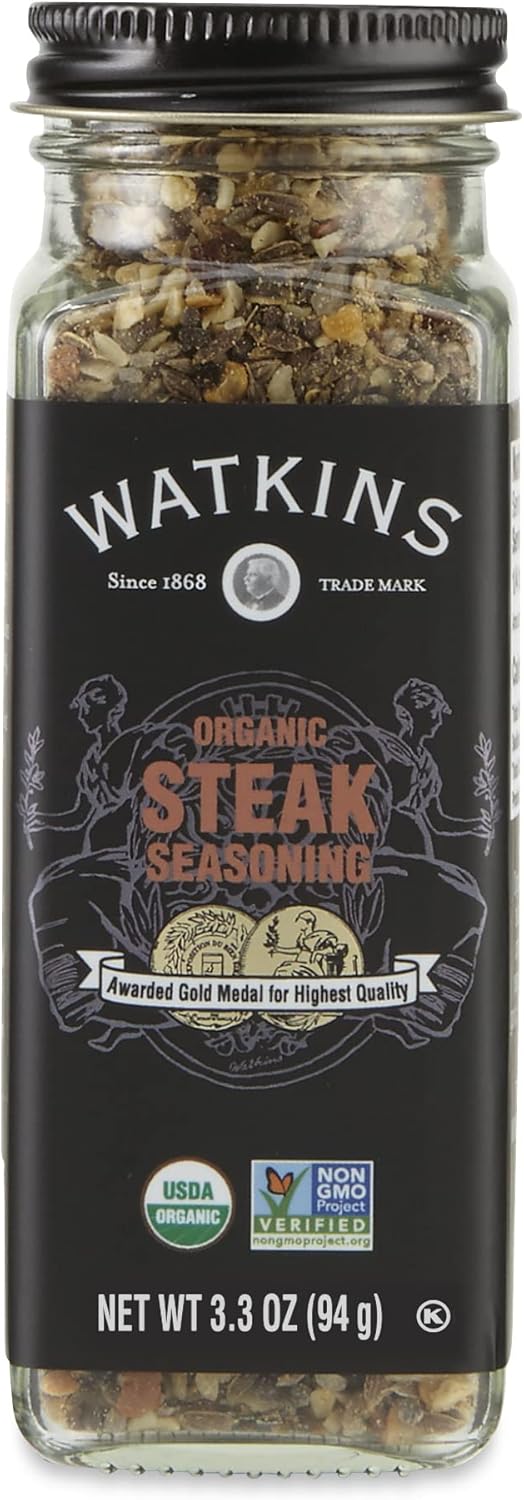 Watkins Gourmet Organic Spice Jar, Steak Seasoning, 3oz