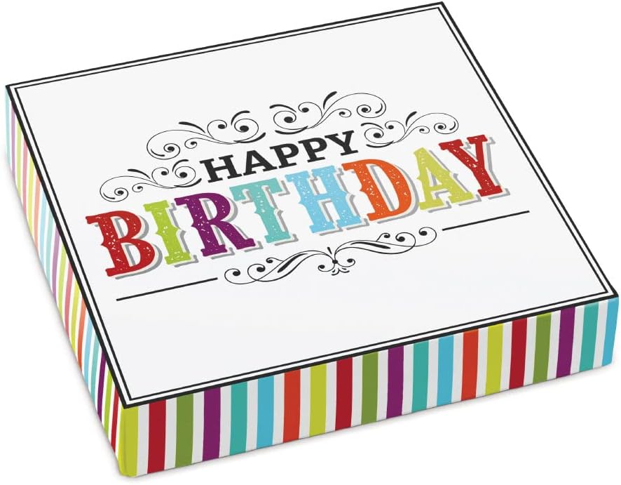 Sugar Free Happy Birthday Gift Box with Assorted Chocolates Diabetic Friendly