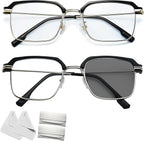 Smart Zoom Reading Glasses Distance&Near Progressive Multi-focus, Frameless Self Adjusting Glasses Far and Near