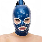 Adult Latex Hood Halloween Party Mask with Back Zipper Club Wear Costumes Ball Cosplay Adult Headdress