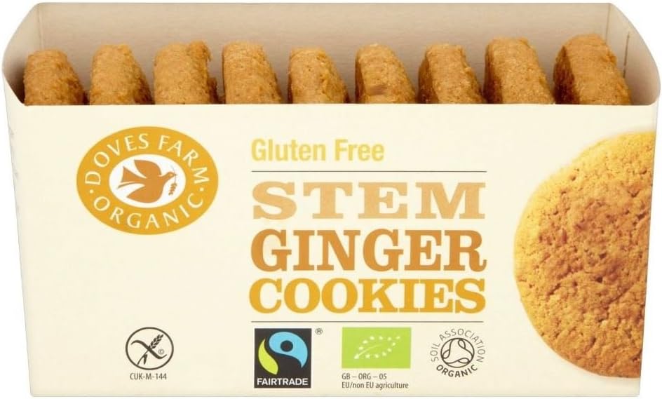 Doves Farm Fairtrade Gluten Free Stem Ginger Cookies (150g)