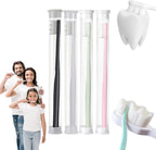 BREVI Nordic-Inspired Premium Nano Toothbrush, Extra Soft with 20000 Soft Bristles, Micro Fur Manual Toothbrush for Sensitive Gums and Teeth (4 Packs)