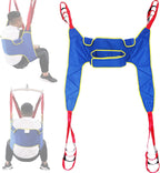 Patient Lift Sling with Commode Opening,Lift Medical Slings,Deluxe Sit-to- Padded Sling,Quicker Easier Safer Transfers and Toileting,A