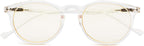 CessBlu Ladies Computer Glasses Round Oval Blue Light Filter Reading Eyeglasses Women
