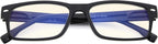 CessBlu Blue Light Filtering Computer Glasses Anti UV Rays Glare Reader Eyeglasses for Men Women Reading Digital Screen
