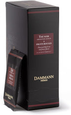 Dammann Freres Sachets, Quatre Fruits Rouges Tea Bags, Premium Gourmet French Black Tea, Blend Strawberry, Cherry, Raspberry, Red Currant Flavors, Individually Wrapped, 24 Count (Single Pack)