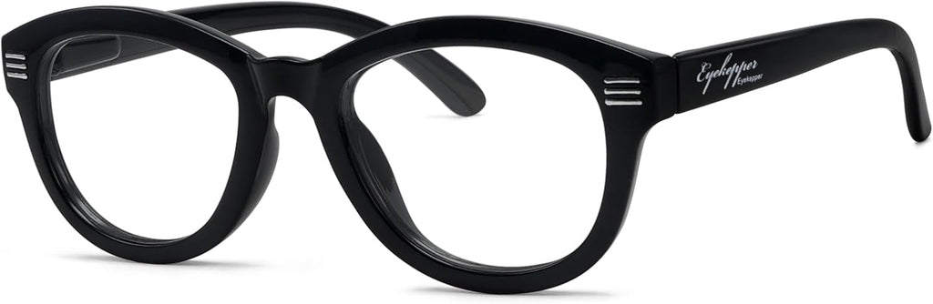 Eyekepper Cat Eye Reading Glasses for Women Oversize Ladies Readers - Black