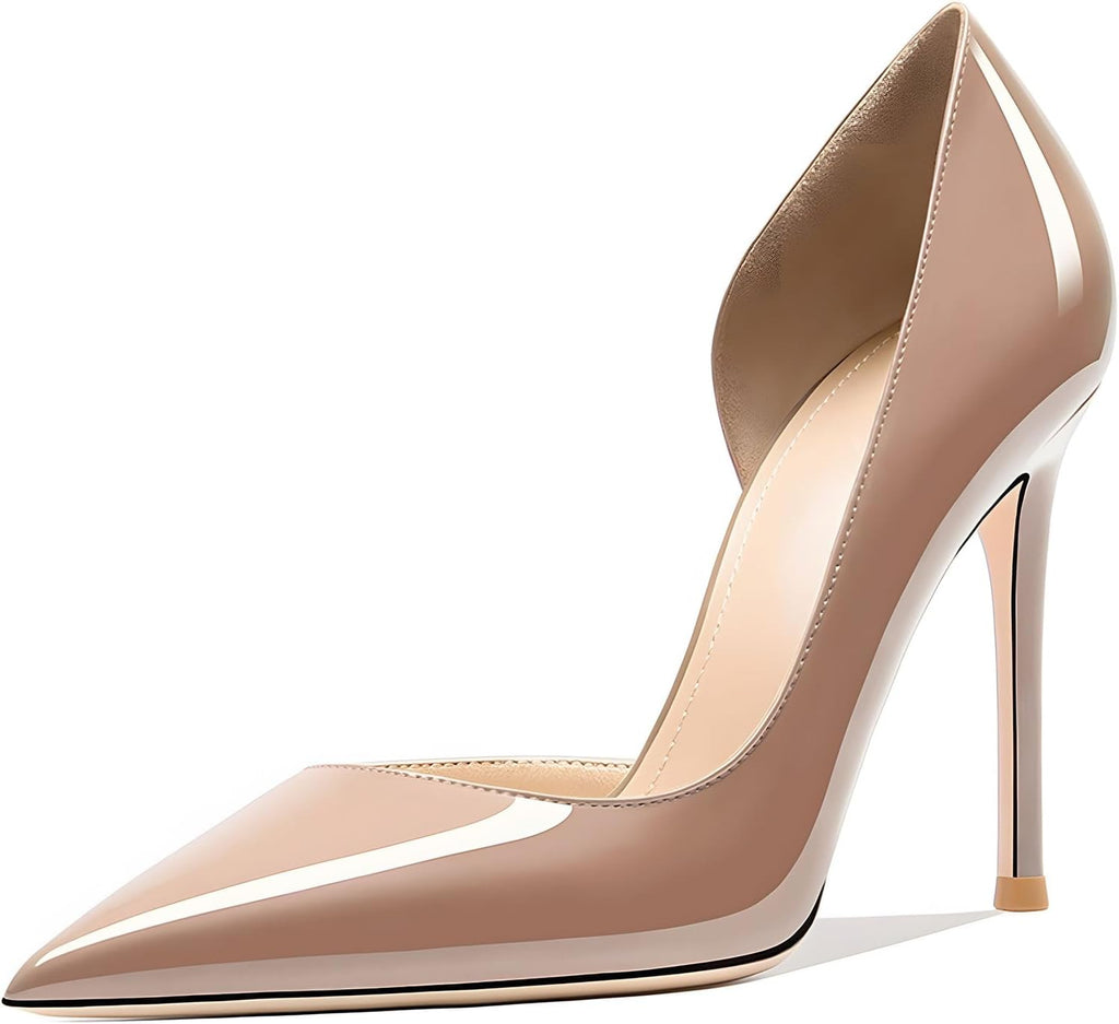 Women's 3.9 Inch Pumps Pointed Toe Stiletto Heels Shallow Mouth High Heels Party Night Club Wedding Dress Shoes