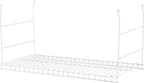 Rubbermaid Universal Closet 24 Inch Long Durable Steel Custom Wire Hanging Added Storage Shelf Accessory, White