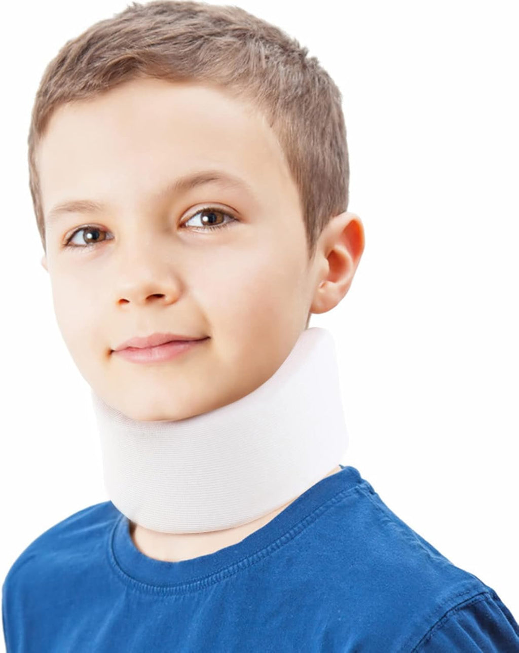 Kids Neck Brace for Neck Pain and Support, Soft Foam Cervical Collar Adjustable Youth Neck Support for Childrens Whiplash and Childs Torticollis Neck Stabilizer