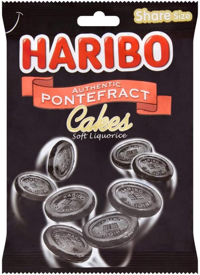 Original Haribo Authentic Pontefract Cakes Soft Liquorice Bag Imported From The UK England The Very Best Of British Dunhills Original Naturally Flavoured With Liquorice Root Extract