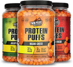 Twin Peaks Low Carb, Keto Friendly Protein Puffs, (Mesquite Barbecue + Nacho Cheese + Jalapeno Cheddar)