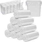 Zubebe 1000 Pcs/ 10 Roll Sanitary Napkin Receptacle Liner, Sanitary Napkin Disposal Bags Feminine Hygiene Disposal Bags Women Personal Supplies for Tampon Bathroom, 15.75 x 15.75 Inch