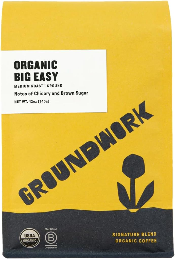 GROUNDWORK COFFEE CO Organic Big Easy Ground Coffee, 12 OZ
