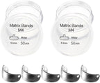 50PCS Dental Sectional Contoured Matrices Matrix Bands, M4 Dental Matrix Bands, Dental Matrix Bands for Dental Restorations (5.5mm, 2)