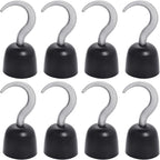 Tongcloud 8pcs Pirate Hooks Captain Costume Hook Hand Plastic Hook Pirate Costume Accessory for Halloween Christmas Cosplay Party