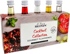 Monin - 5 Flavor Classic Cocktail Collection: Pomegranate, Mojito, Agave Nectar, Mango, and Pure Cane Syrups, Great for Classic Happy Hour Cocktails, Non-GMO, Gluten-Free (50 ml per bottle)