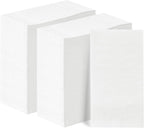 BESTVIP 400 Pack Disposable Paper Napkins, 3-Ply White Dinner Napkins for Guests, Bathroom Paper Hand Towels Soft and Absorbent, Perfect for Christmas, Kitchen, Dinner, Party, Wedding or Event