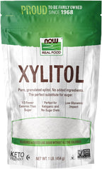 NOW Foods, Xylitol, Pure with No Added Ingredients, Keto-Friendly, Low Glycemic Impact, Low Calorie, 1-Pound (Packaging May Vary)