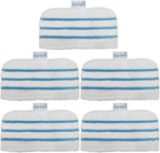 5 Pack Washable Pads Replacement/Fit for Black+Decker Steam Mop 1600 Series, HSMC1300FX HSMC1321 HSMC1361SGP BDH1855SM BDH1760SM BDH1765SM BDH1720SM BDH1725SM Model # SMP20