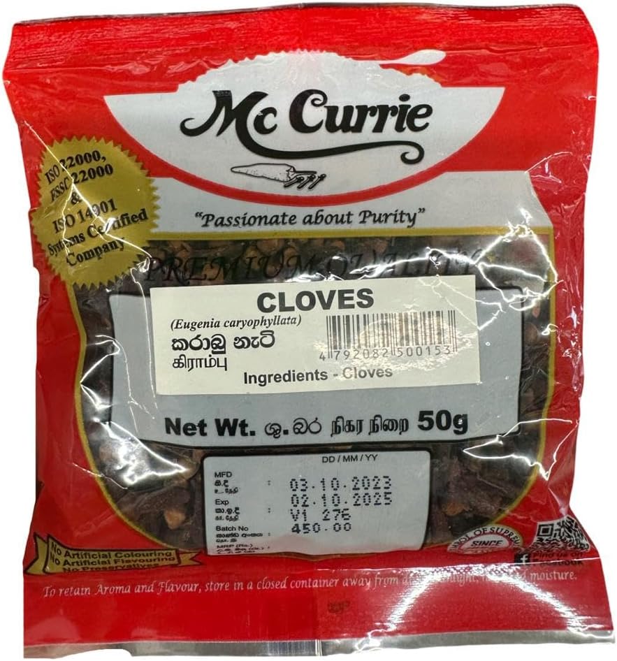 Mc Currie Cloves 50g Premium Quality