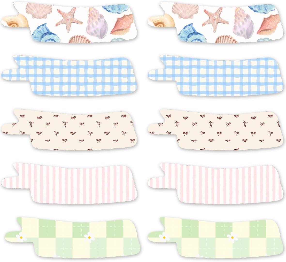 Nasogastric or Oxygen Tube precut Adhesive Tape Pastel Mix x 10 Pack. (Left Side)