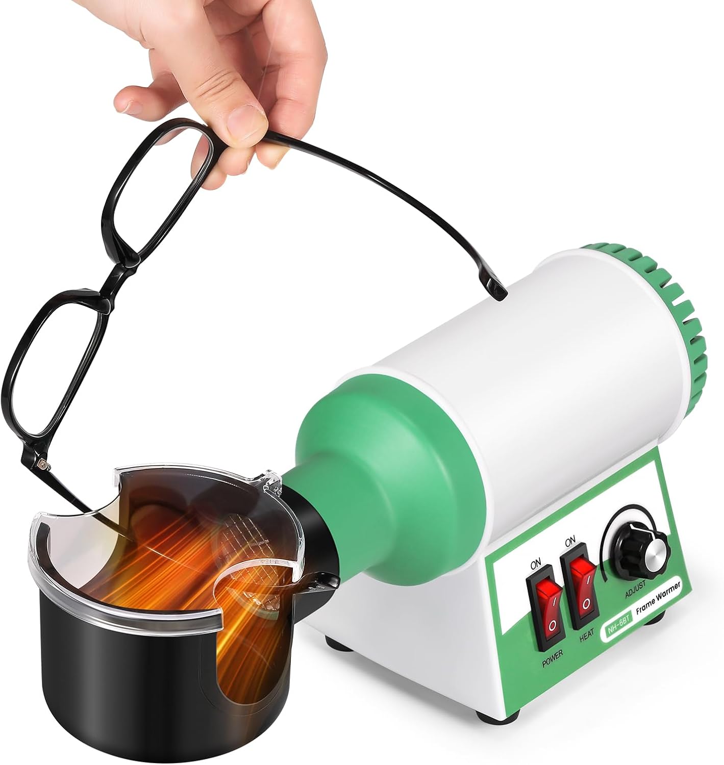 Huanyu Frame Warmer 158-286℉ Eyeglass Frame Heater 600W, Optical Hot Air Frame Adjuster Heating Tool Less Than 45dB, for Non-Metal: Resin/Sheets/etc Spectacle Frames CE 110V