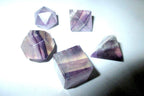 Jet International Purple Flourite Sacred Geometry Sets 5 Stone Platonic Solid Top Grade Quality Merkaba Star W/Velvet Pouch Attractive Cleansing Life Vitality Healing Chakra Balancing DNA Energy