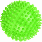 Akozon Red Spiky Fitness Massage Roller Ball - 7.5cm - Plastic Body Massage Ball for Finger Relaxation & Muscle Recovery (Large Size 9cm)