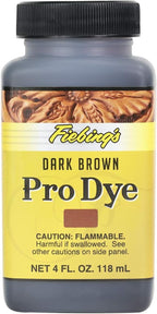 Fiebing's Pro Dye Leather Dye (4 Fl Oz) - Alcohol-Based, Penetrating, Permanent Dye for Shoes, Belts, Furniture - Vivid Color, Superior Color Fastness